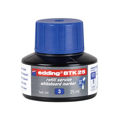 Edding Btk 25 Beyaz Yazı Tahtası Kalemi Yedek  Mürekkebi 25 ml Mavi