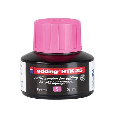 Edding Htk 25 Fosforlu Kalem Yedek Mürekkebi Pembe