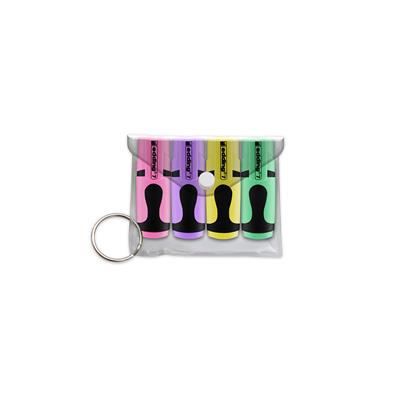 Edding Mini Fosforlu Kalem Pastel Renkler 4Lü  Poşet Karışık