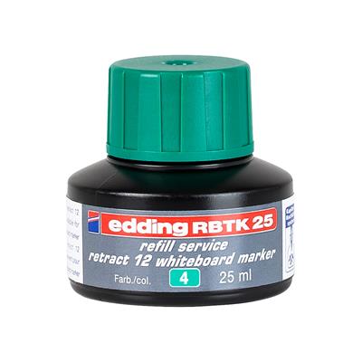 Edding RBTK 25 Retract 12 Beyaz Yazı Tahtası Yedek  Mürekkebi 25 ml Yeşil