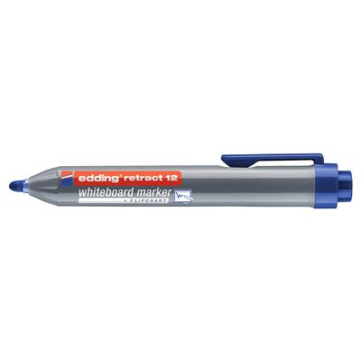 Edding Retract 12 Beyaz Yazı Tahtası Kalemi Yuvarlak Uç 1.5-3 mm Mavi