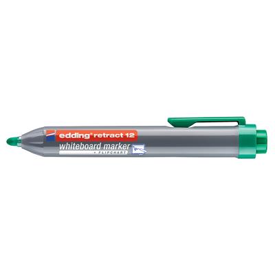 Edding Retract 12 Beyaz Yazı Tahtası Kalemi Yuvarlak Uç 1.5-3 mm Yeşil