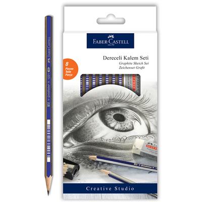 Faber Castel Creative Studio Sketch Dereceli Çizim  Kalemi, 8li