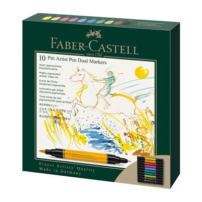 Faber Castel Pitt Artist Pen Dual Markör, 10lu