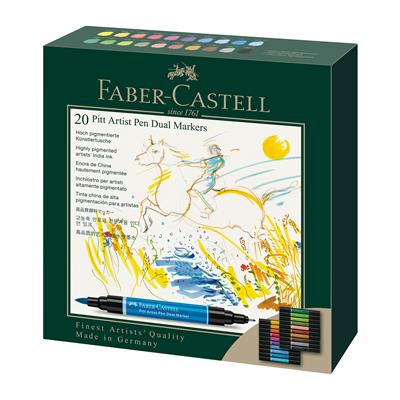 Faber Castel Pitt Artist Pen Dual Markör, 20li