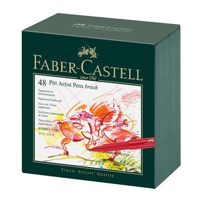 Faber Castel Pitt Artist Studio Box Fırça Uçlu  Çizim Kalemi, 48li