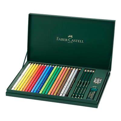 Faber Castel Polychromos Kuru Boya Kalemi - Castel  9000 Hediye Hediye Seti, 20+4