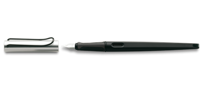 Lamy Joy Al Kaligrafi Dolma Kalemi,Plastik Gövde,  Alüminyum Kapak, Çelik Uç, Mat Siyah, 1.5 mm Uç