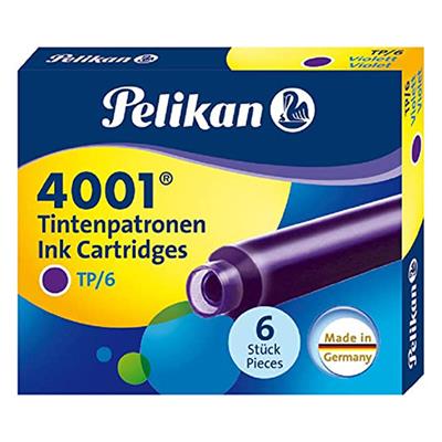 Pelikan 4001 Dolma Kl.Kartuş Kç.Royal 6lı Violet