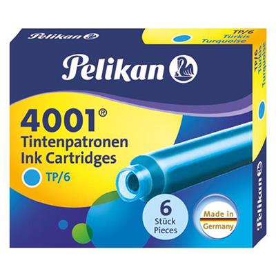 Pelikan 4001 Dolma Kl.Kartuş Kç.Royal 6lı Turkaz