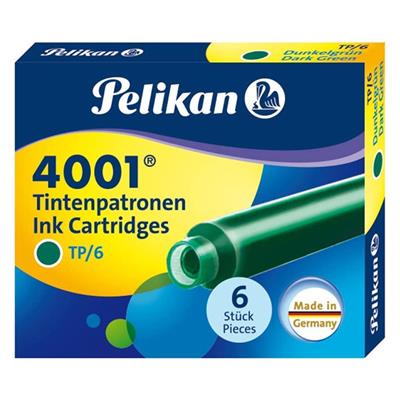 Pelikan 4001 Dolma Kl.Kartuş Kç.Royal 6lı K.Yeşil