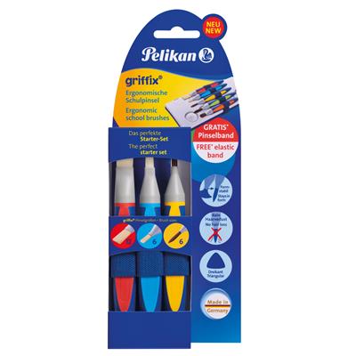 Pelikan 700726 Ergonomik Sulu Boya Fırçaları 3lü