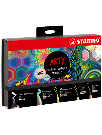 Stabilo Kreatif Pastel Mix Set Arty 50li 77/6-2-20