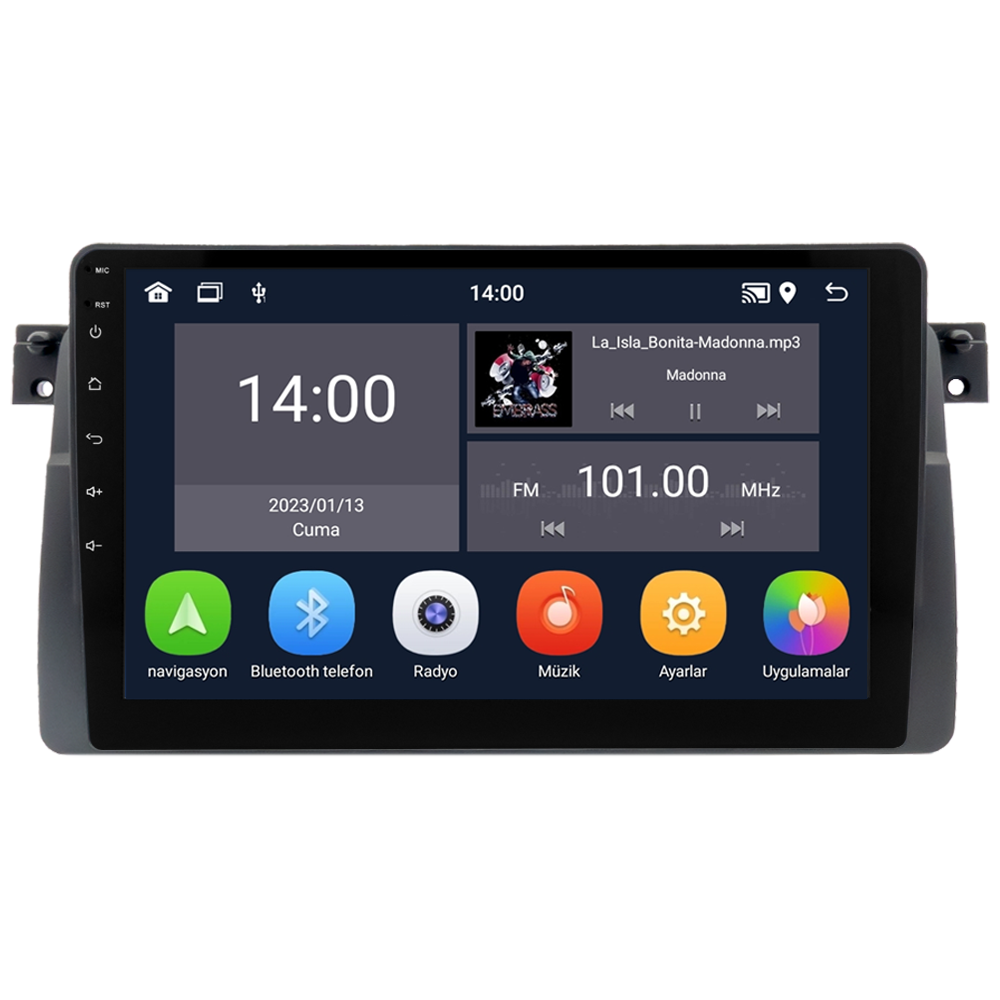BMW 3 SERİSİ E46 KASA Android 13 Multimedya Sistemi 1998-2006 MODEL (Ultra HD Geri görüş Kameralı)