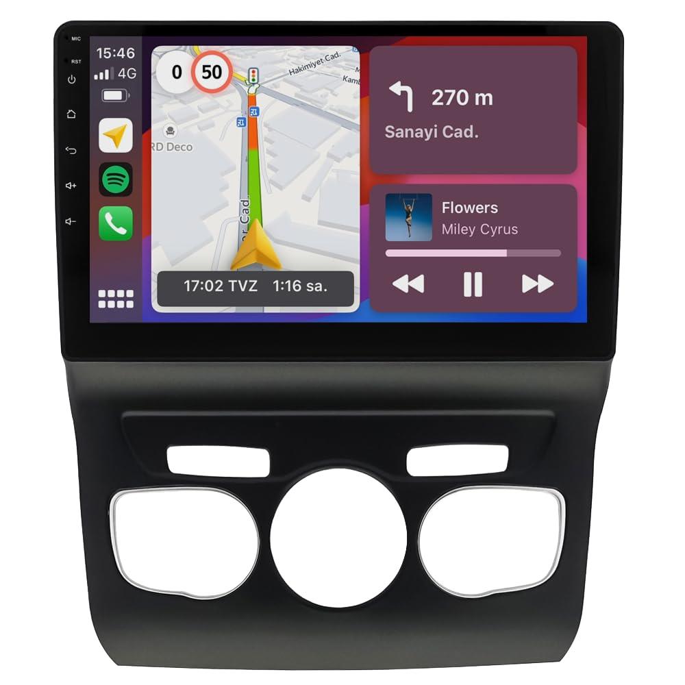 Citroen C4 Android 13 Multimedya Sistemi 2013-2016 MODEL (Ultra HD Geri görüş Kameralı)