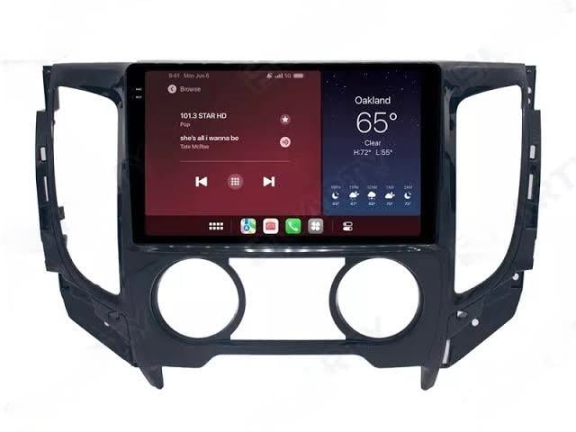 Mitsubishi L200 Android 13 Multimedya Sistemi 2015-2020 MODEL ANALOG KLİMA (Ultra HD Geri görüş Kameralı)