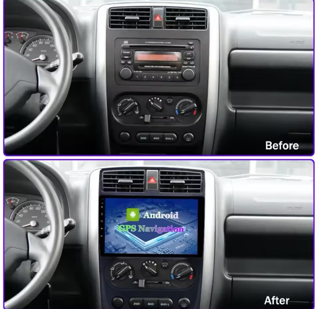 Suzuki Jimmy Android 13 Multimedya Sistemi 2006-2017 MODEL (Ultra HD Geri görüş Kameralı)