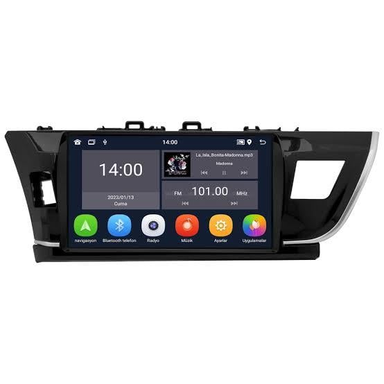 Toyota Corolla Android 13 Multimedya Sistemi 2013-2016 MODEL (Ultra HD Geri görüş Kameralı)