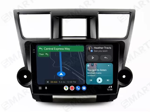 Toyota Highlander Android 13 Multimedya Sistemi 2009-2013 MODEL (Ultra HD Geri görüş Kameralı)