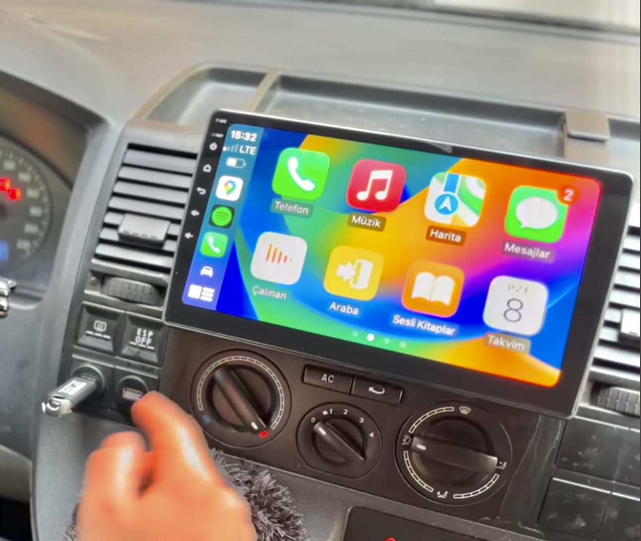 Volkswagen T5 Transporter Android 13 Multimedya Sistemi 2004-2009 MODEL (Ultra HD Geri görüş Kameralı)