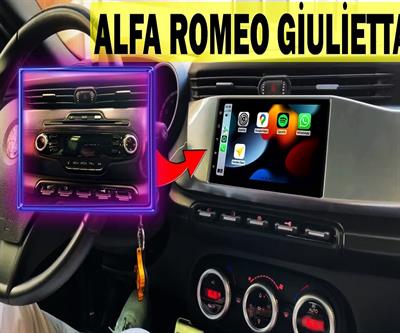 Alfa Romeo Giulietta Android 13 Multimedya Sistemi   (Ultra HD Geri görüş Kameralı)