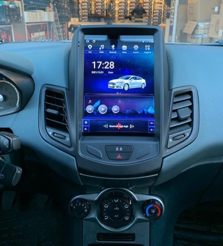 Ford Fiesta TESLA EKRAN Android 13 Multimedya Sistemi 2008-2017 MODEL (Ultra HD Geri görüş Kameralı)