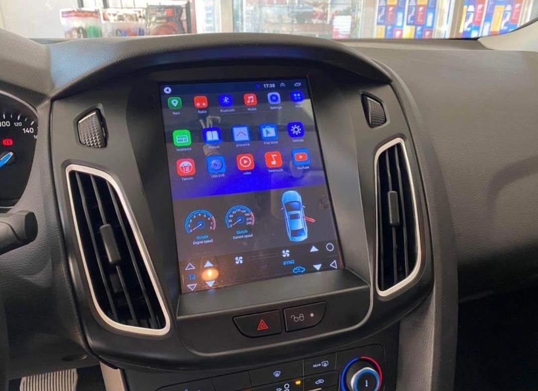 Ford Focus 3 & 4 TESLA EKRAN Android 13 Multimedya Sistemi 2012-2018 MODEL (Ultra HD Geri görüş Kameralı)