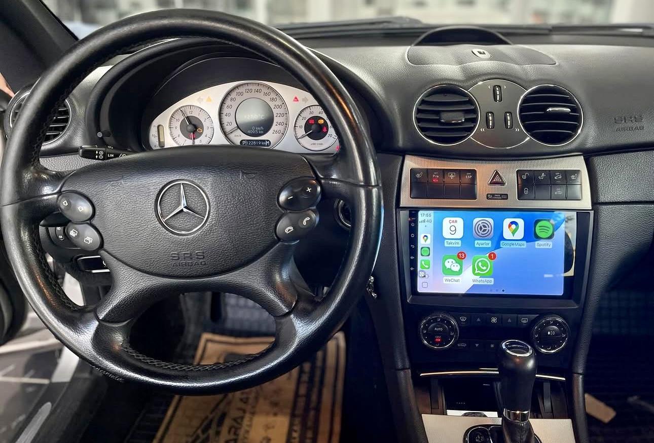 Mercedes C Kasa W203 , W209 Android 13 Multimedya Sistemi 2005-2006 MODEL (Ultra HD Geri görüş Kameralı)