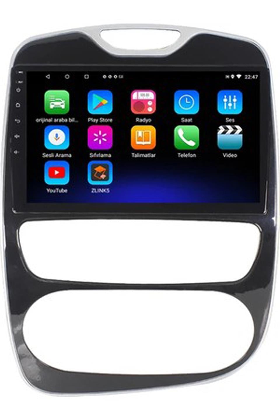 Renault Clio 4 Android 13 Multimedya Sistemi Model Uyumlu (4 Gb Ram 64 Gb Hafıza )