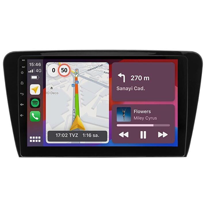 Skoda Octavia Android 13 Multimedya Sistemi 2014-2019 MODEL (Ultra HD Geri görüş Kameralı)