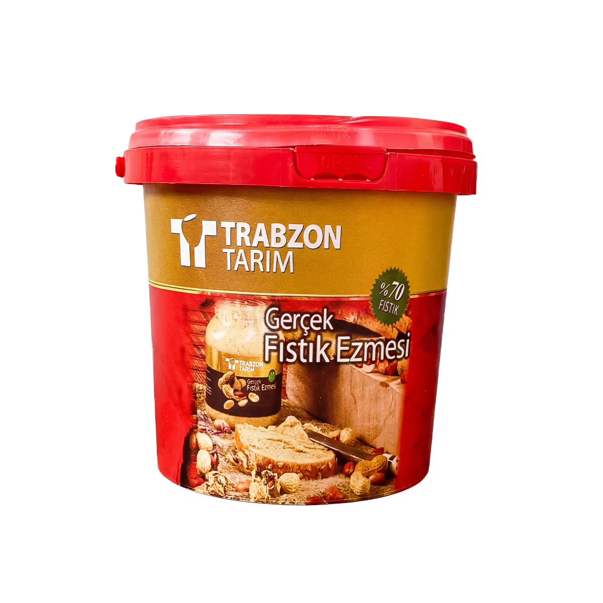 Trabzon Tarım %70 Fıstık Ezmesi (Parçacıklı) 1Kg