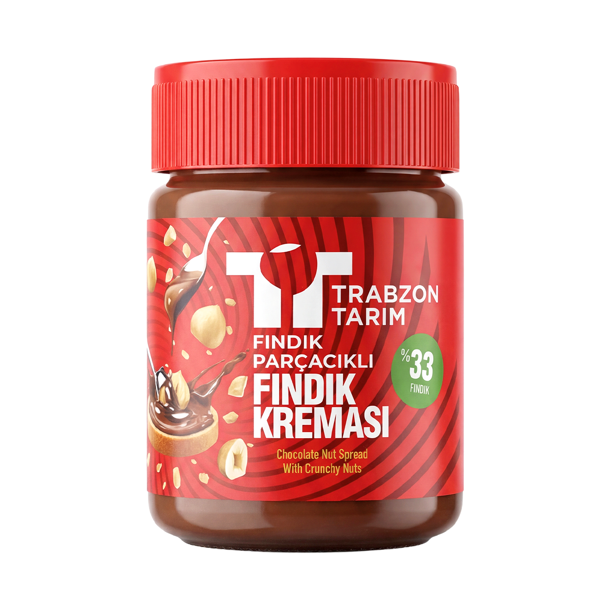 Trabzon Tarım Fındık Parçacıklı Fındık Kreması (%33 Fındık)  320g