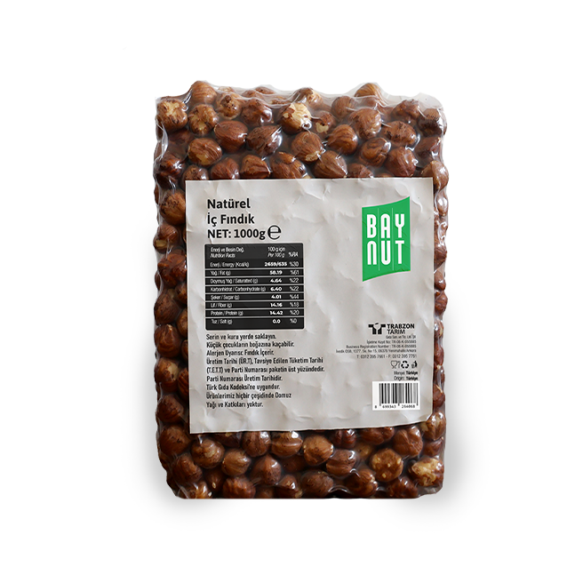 BayNut Natürel İç Fındık 1000g