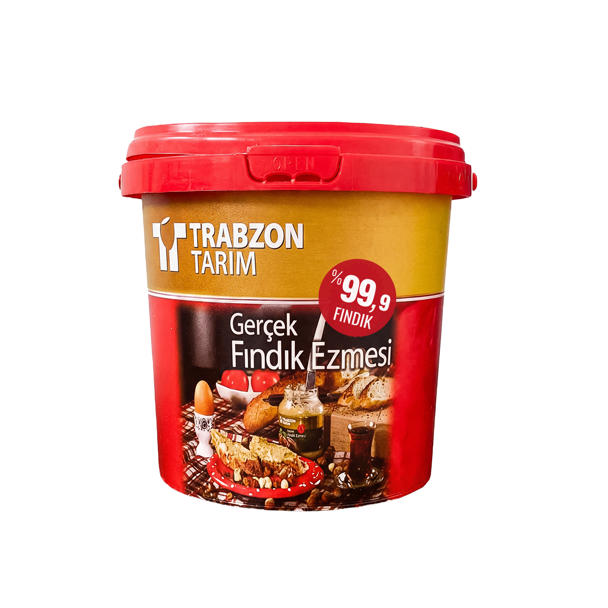 Trabzon Tarım Şekersiz %99.9 Fındık Ezmesi (Parçacıklı) 1 KG