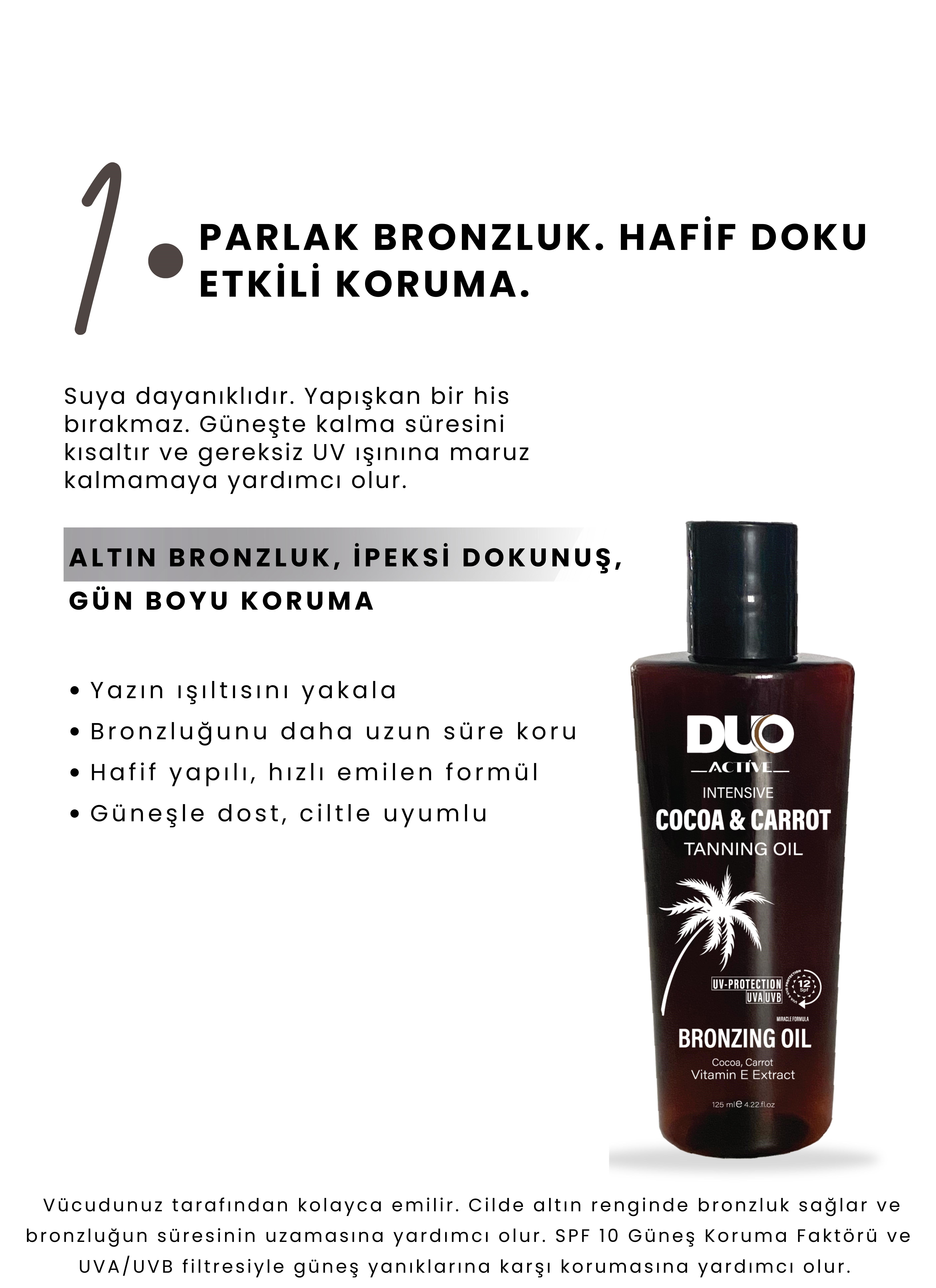 Parlak Bronzluk. Hafif Doku  Etkili Koruma