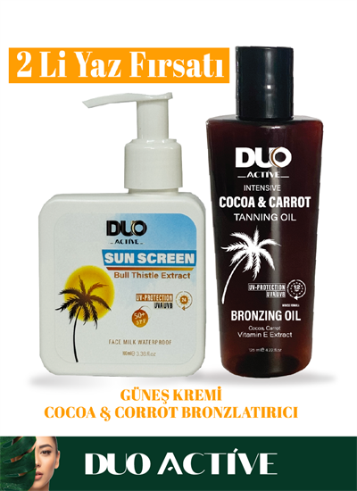 2 Lİ YAZ FIRSATI SUN SCREEN + COCOA CORROT BRONZING