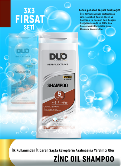 3lü Set Saç Bakım Sahampoo 