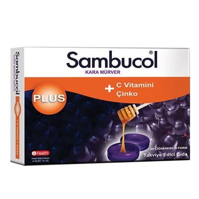 Sambucol Plus Kara Mürver Ekstresi 20 Pastil