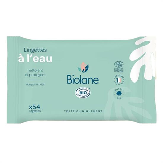 Biolane Organic Water Based Wipes 54 Yaprak