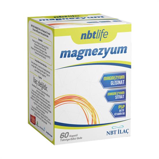 NBT Life Magnezyum Bisglisinat ve Sitrat 60 Kapsül