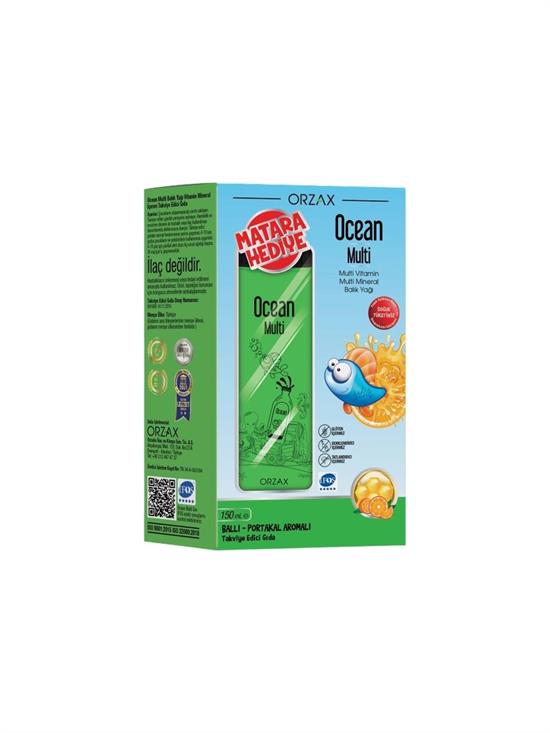 Ocean Multi Balik Yağı Surup 150 ml - Matara Hediyeli