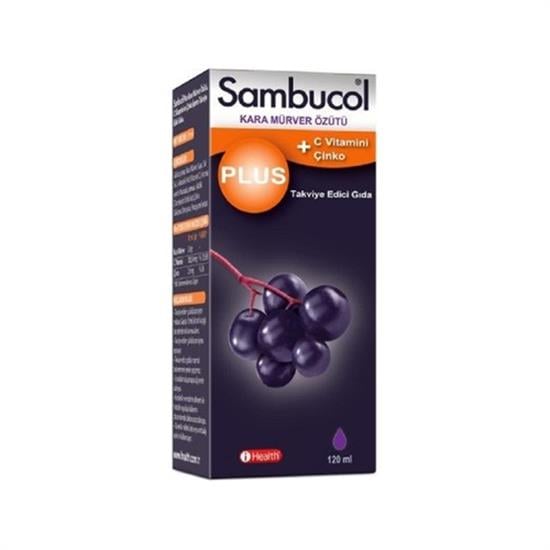 Sambucol Plus Kara Mürver Özütü C Vitamini Çinko 120 ml
