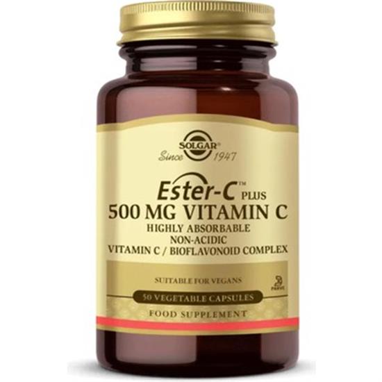 Solgar Ester-C Plus 500 mg 50 Vegetable Kapsül