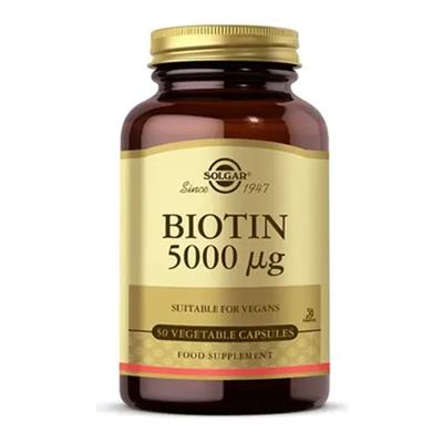 Solgar Biotin 5000 mcg 50 Kapsül