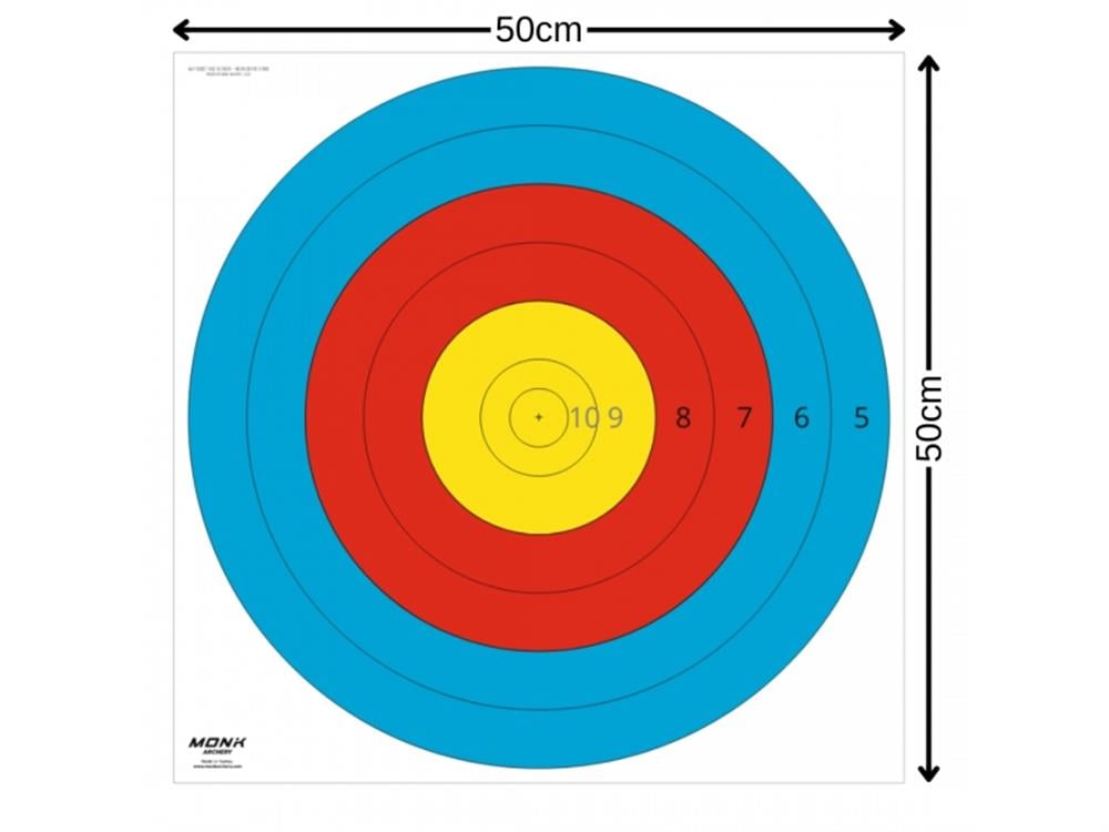 Monk Hedef Kağıdı 80 Cm 6 Halka