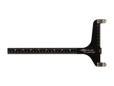 AVALON BOW SQUARES GAUGES - INCHES AND METRIC - BLACK ANODIZED