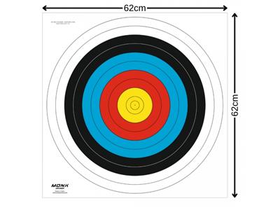 Monk Hedef Kağıdı 60 Cm 10 Halka