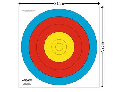 Monk Hedef Kağıdı 60 Cm 5 Halka