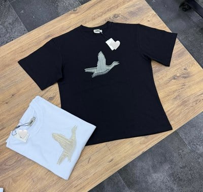 Bclub Çizgili Logolu Tshirt