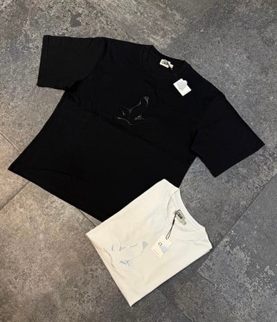 BClub Kuş Nakışlı Taş Detaylı Tshirt